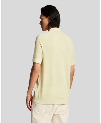 Men's Linen Blend Knitted Polo