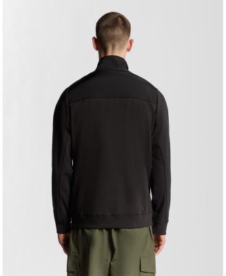 Men's Panelled Hybrid Quarter Zip Sweatshirt