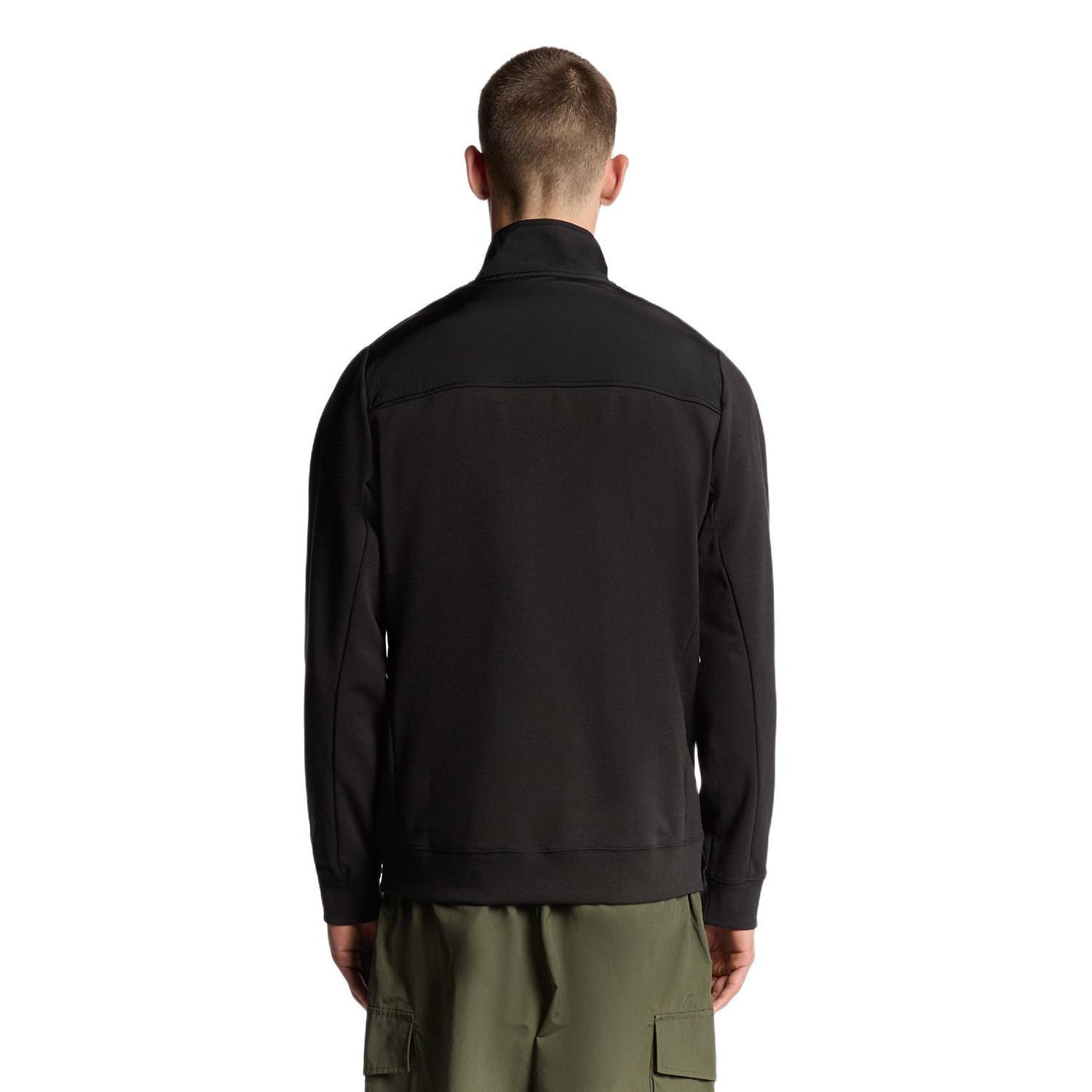 Men's Panelled Hybrid Quarter Zip Sweatshirt