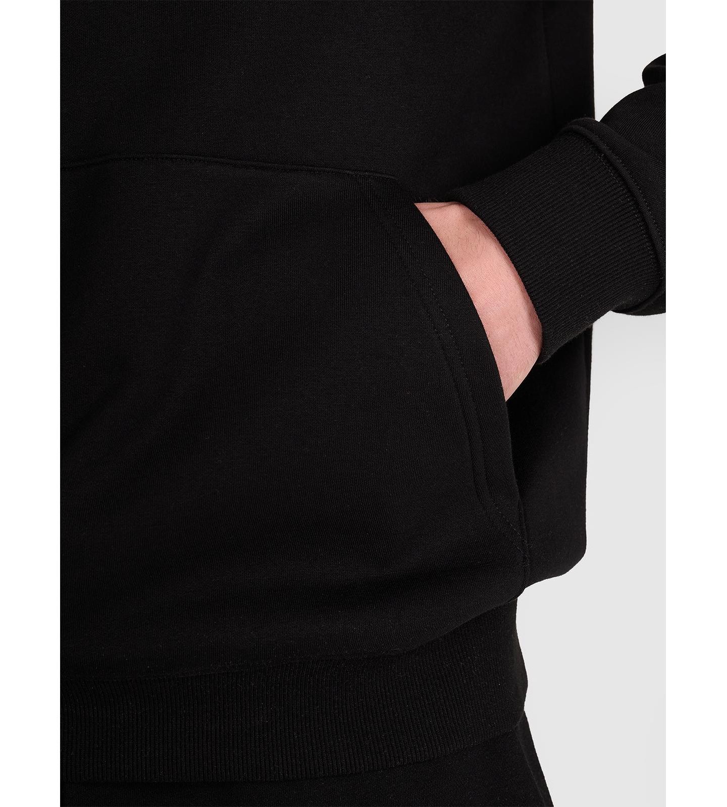 Мужское худи 4F Non-Zip Hooded, цвет: Чёрный — фото 8