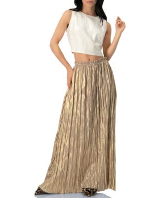 Women's Cropped Sleeveless Top with Back Zip