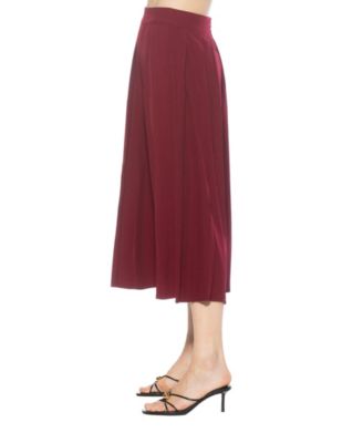 Women's Oren Long Pleated Midi Skirt