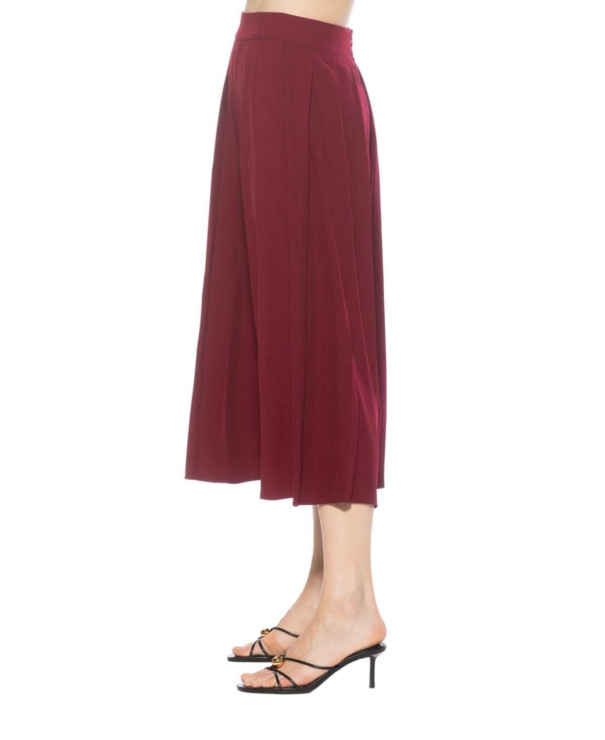 Alexia Admor Women's Oren Long Pleated Midi Skirt