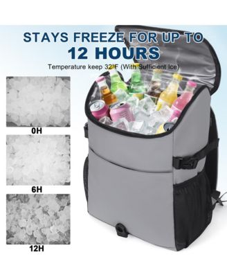100% Leakproof Cooler Backpack 12 Hours Ice Retention, Multi-Compartment for 24 or 36 Cans, Outdoor & Travel
