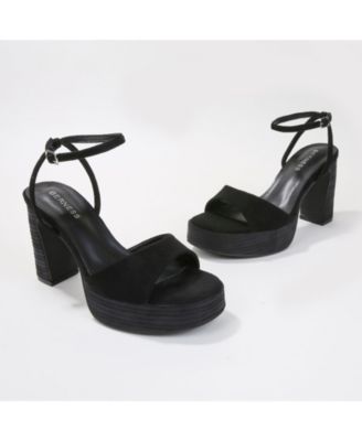 Giulietta Women's Suede-Look Vintage Inspired Platforms