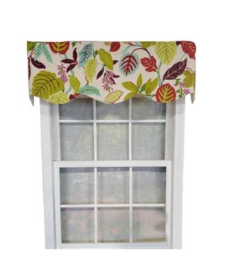 Antonia Provence Colorful Leaves and Blossoms Effortless Installation Luxurious Window Treatment Valance 50" X 15" Spring