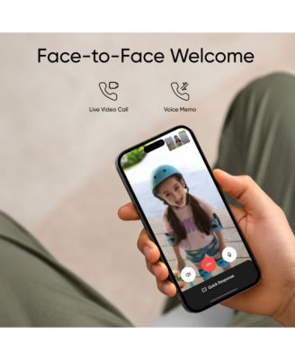 C31 Smart Wi-Fi 2K Wired or Wireless Video Doorbell with 24/7 Recording and No Monthly Fees