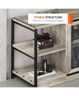 63 Inch TV Stand, Industrial Entertainment Center TV Media Console Cabinet