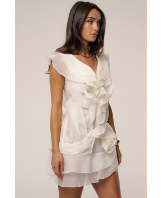 Women's Dove Chiffon Mini Dress.