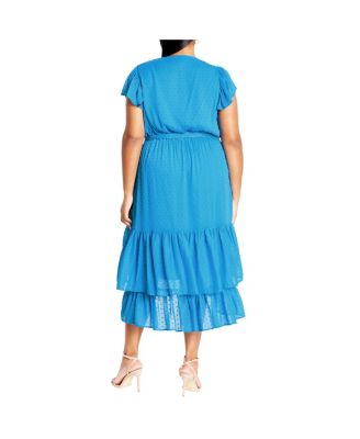 Women's Midi Frill Dee Tiered Dress