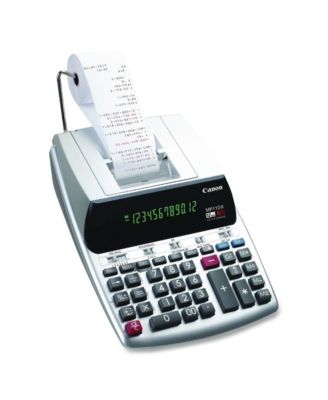 2198C001 3.7 Lines/Sec MP11DX-2 Printing Calculator - Black/Red Print