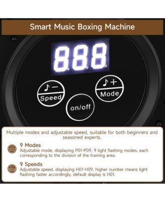 Music Boxing Machine for All Ages with 9 Modes & Speed Adjustment, Bluetooth Connectivity, Free Gloves Included