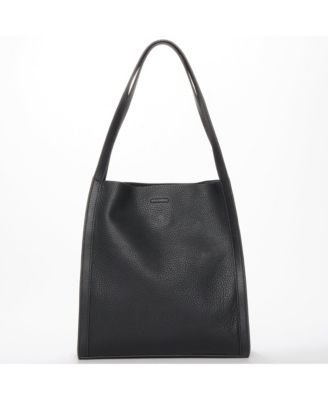 Pebbled Leather Work Tote, Everyday Pebble Leather Shoulder Bag
