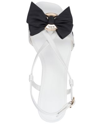 Suttyn Bow Polka-Dot Heeled Sandals