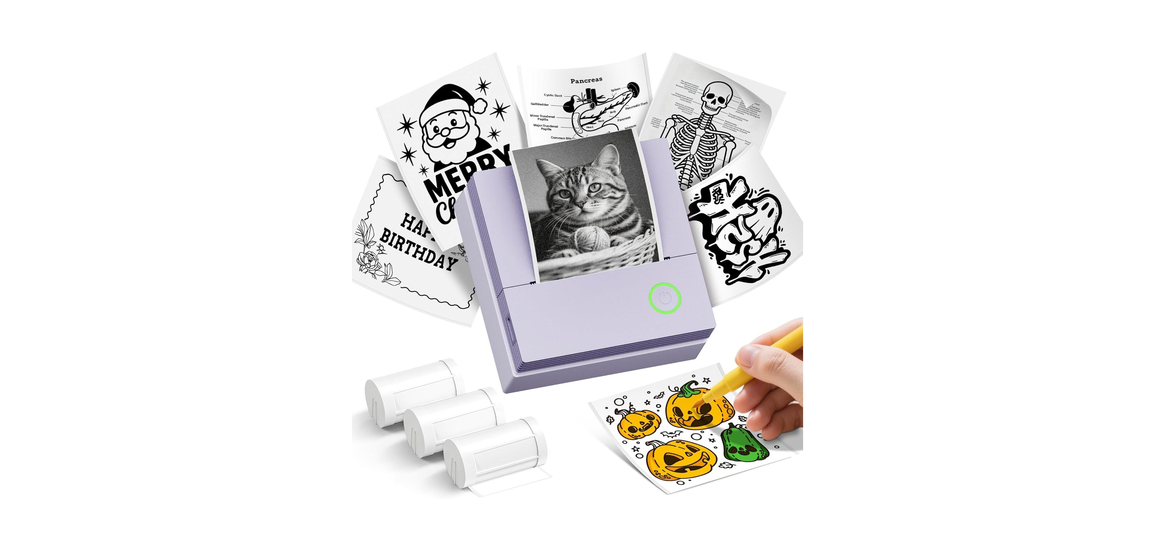 Swifint PM290C Portable Bluetooth Inkless Sticker Maker Printer
