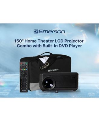 EVP-2501C 150" Home Theater LCD Projector Combo with Built-In DVD Player and Screen
