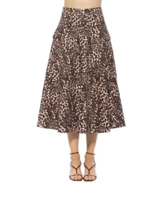 Women's Avery Cargo Midi Skirt with Belt Loops