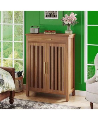 Hallway Shoe Cabinet with Top Drawer and Hidden Storage