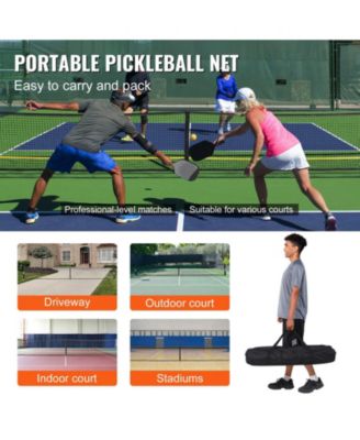 22FT Portable Pickleball Net System, Regulation Size Weather-Resistant Frame with Carrying Bag