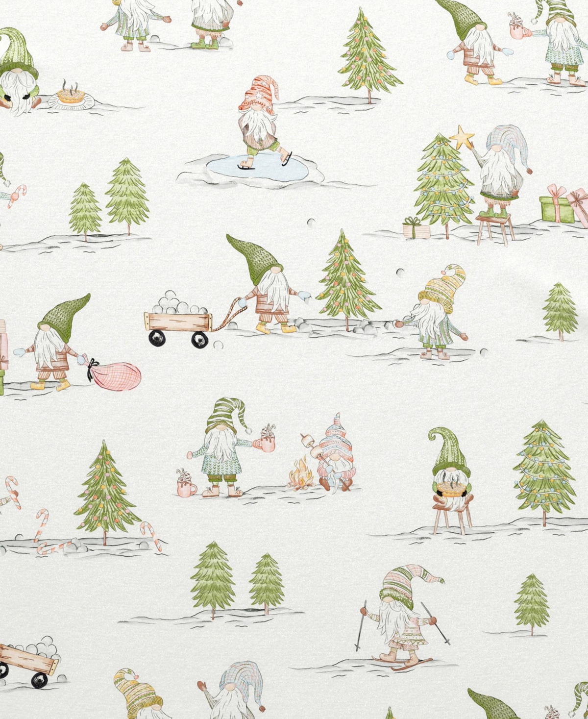 Linery & Co Ultra-Soft Turkish Cotton Flannel Holiday Print Sheet Set