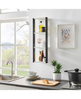 Recife Vertical Three-Tier Cube Wall Shelf