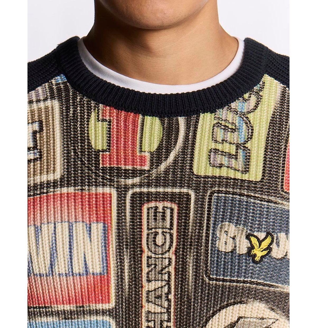 Lyle & Scott Men's Fruit Machine Graphic Crew Neck Jumper