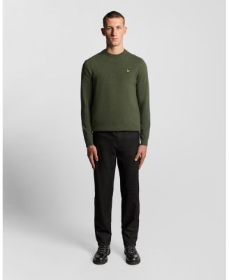 Men's Lambswool Blend Crew Neck Sweater