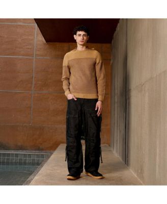 Men's Men's Hive-Jacquard Knit Hooded Sweater