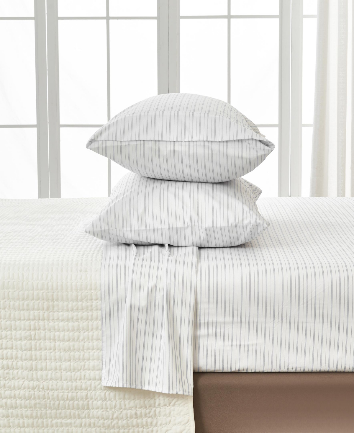 Linery & Co. Ultra-Soft Brushed Microfiber Striped Sheet Set