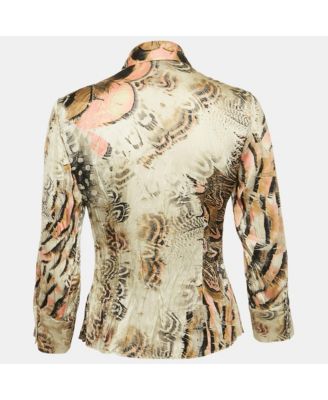 Women's Multicolor Printed Silk Shirt