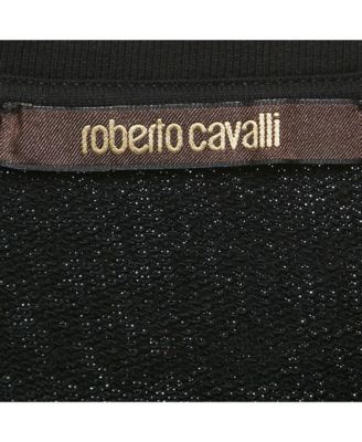 Women's Black/green Printed Cotton Sweatshirt