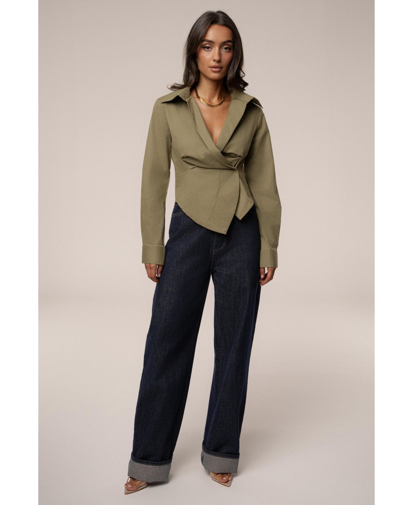 Женская блузка JLUXLABEL Sculpt And Form Blouse, цвет: Зелёный — фото 7