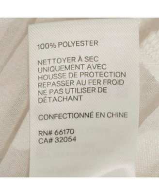 Women's Dotted Crepe Fil Coupe Pleat Detail Top