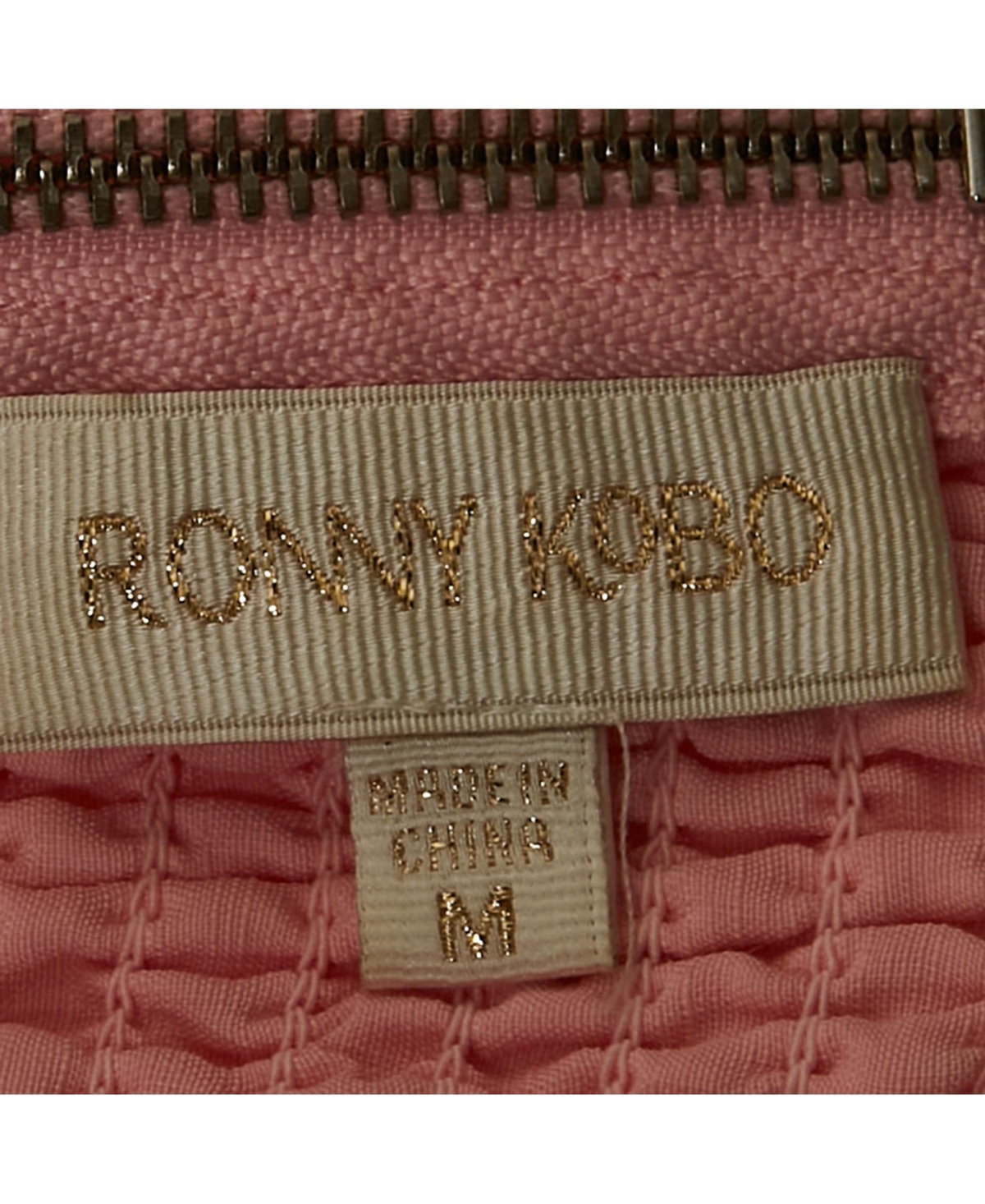 Pre-Owned Ronny Kobo Women's Mayah Pleated Bandeau Top