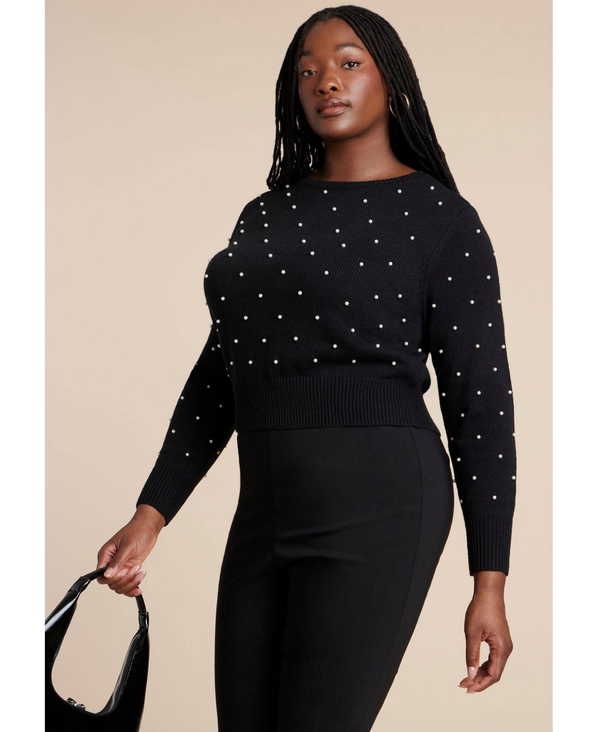 Eloquii Women's Pearl Sweater