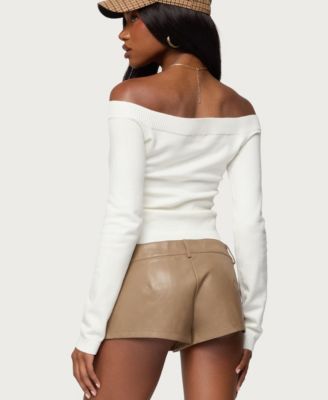 Women's Leatrice Off Shoulder Knit Top