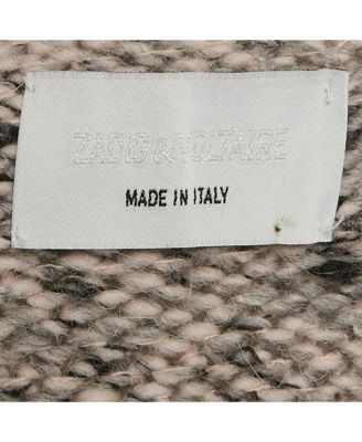 Women's Grey Knit Open Front Cardigan