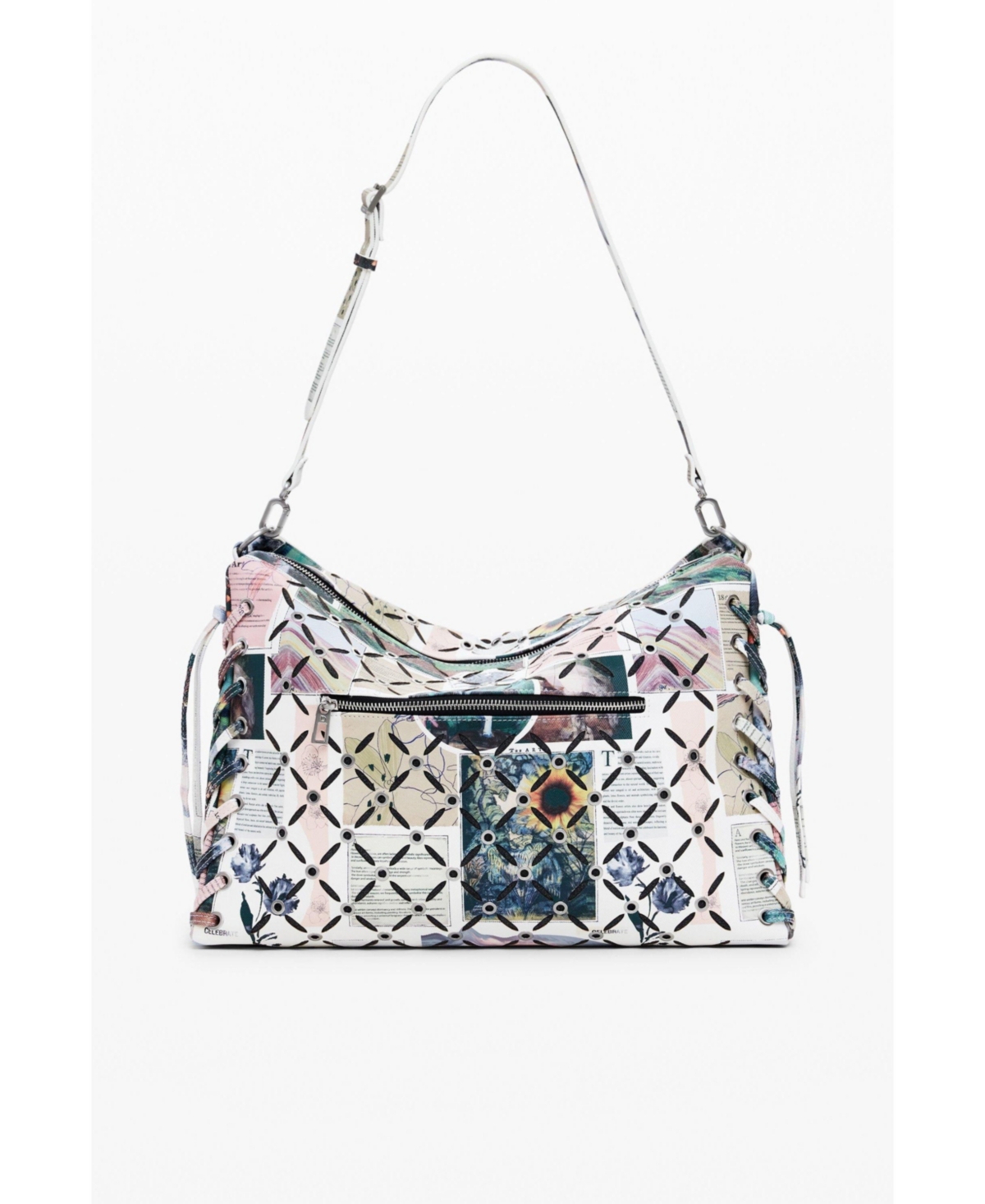 Desigual Women's Medium Collage perforated crossbody bag