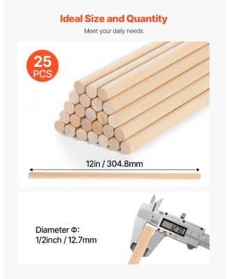 Wooden Dowel Rods Birch Craft Sticks for DIY and Woodworking Projects