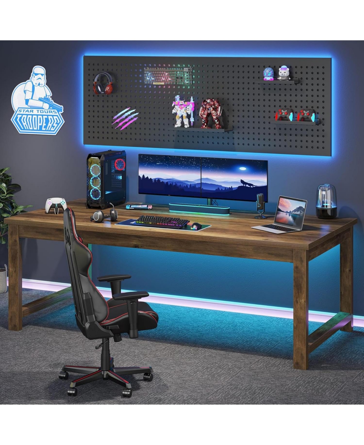 Tribesigns Modern Computer Desk, 63 x 31.5 inch Large Office Desk Computer Table Study Writing Table