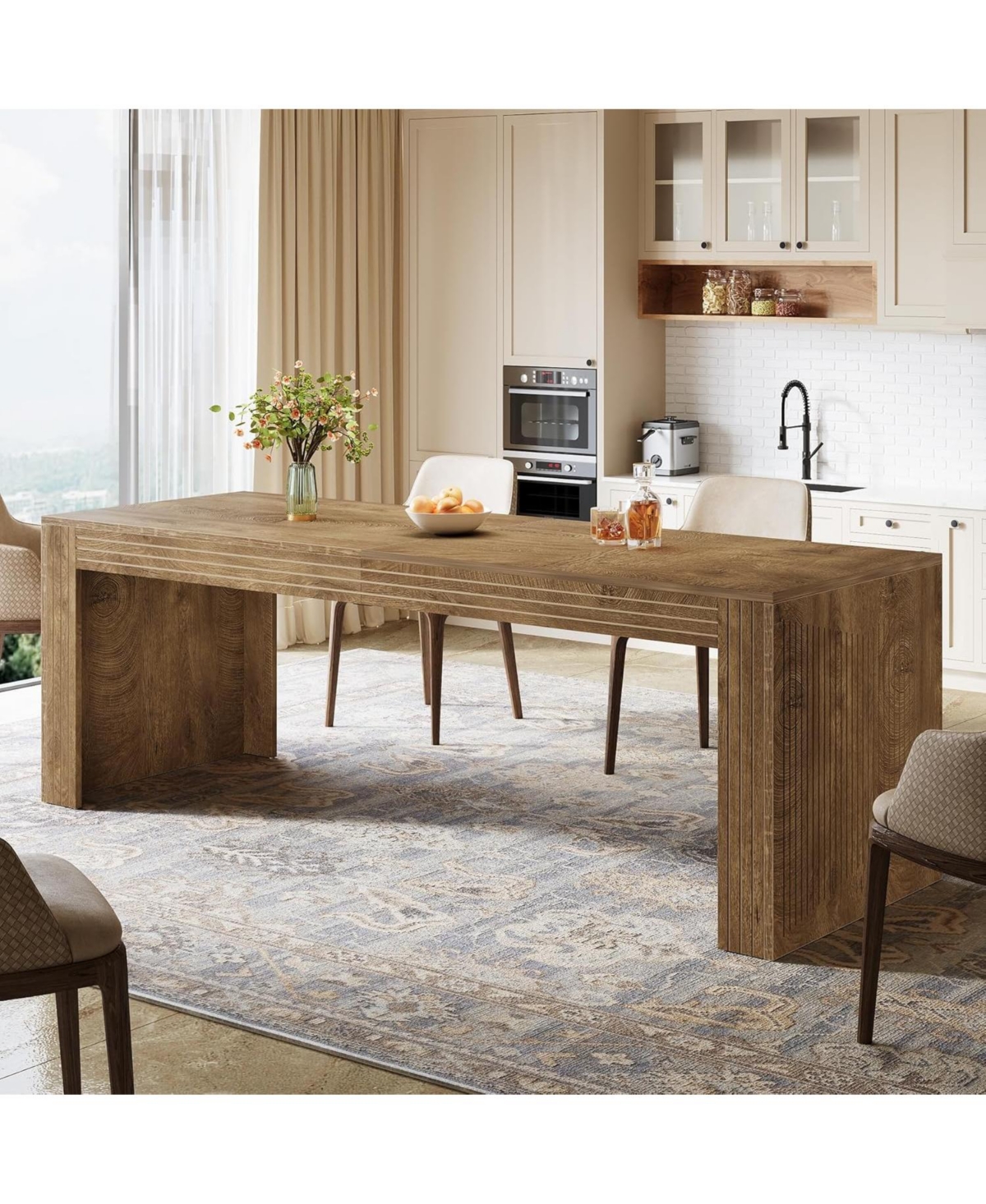 Tribesigns Large Dining Table for 6-8