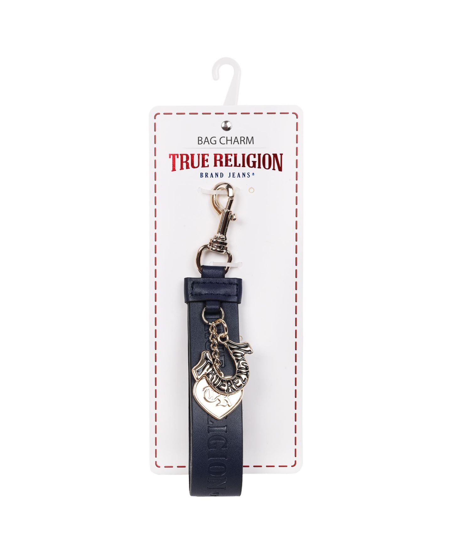 Женский брелок True Religion Bag Charm Keychain, цвет: Тёмно-синий — фото 5