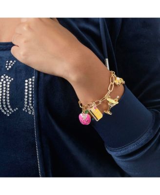 City Icons Charm Bracelet, Gold-Tone Enamel Charms