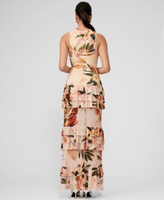 Women's Solana Printed Tiered Ruffle Dress