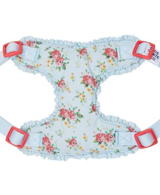 Spring Floral Dog Harness with Chest Protection Panel