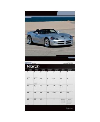 Dodge Viper OFFICIAL | 2026 12 x 24 Inch (Hanging) Monthly Square Wall Calendar | Plastic-Free