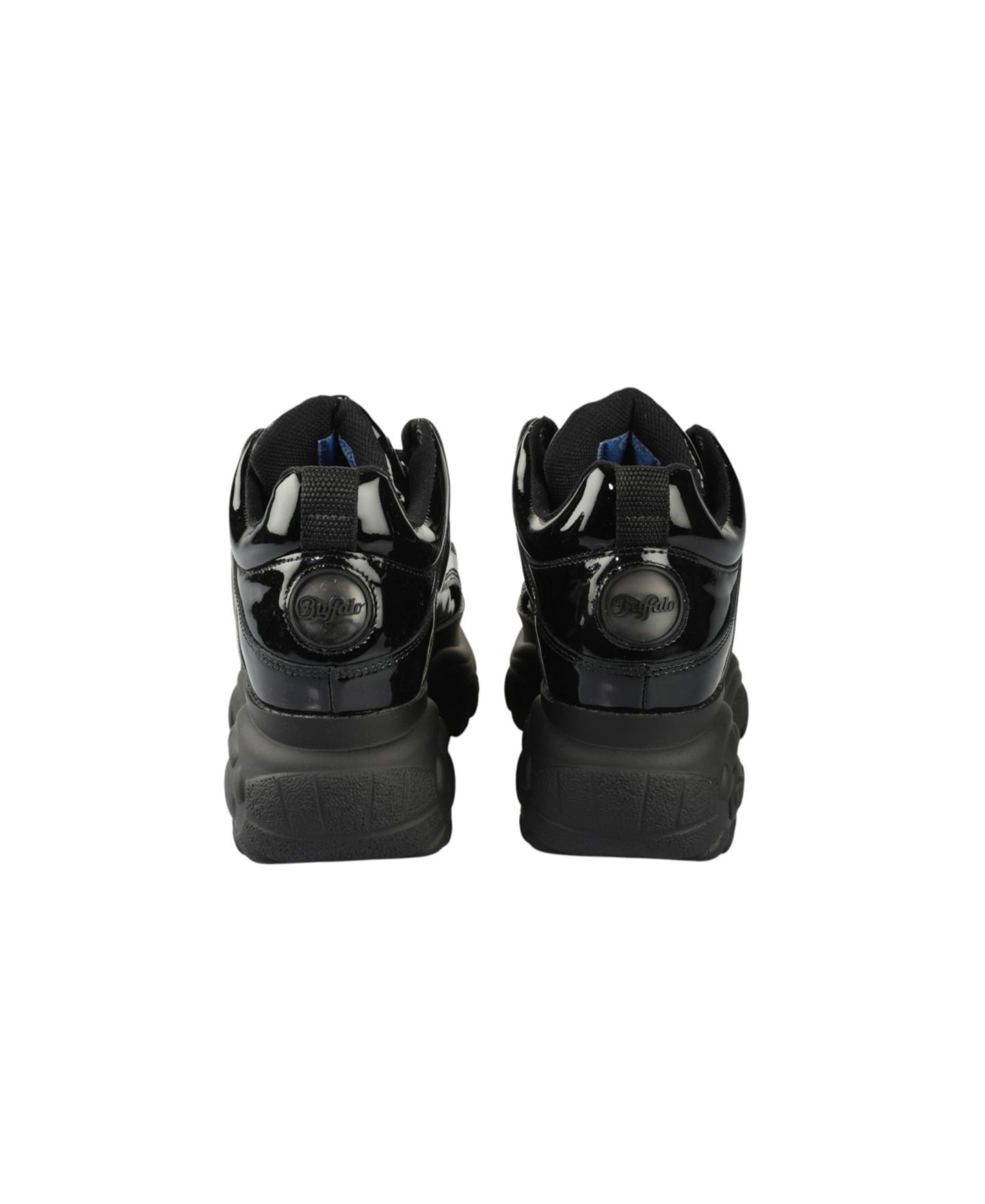 Женские кроссовки Buffalo Boots Classic Low из лаковой кожи, цвет: Чёрный — фото 6