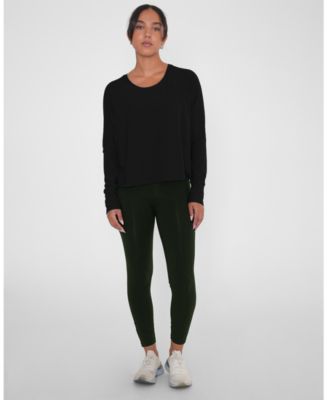 Women's Boxy Nylon Long Sleeve Top