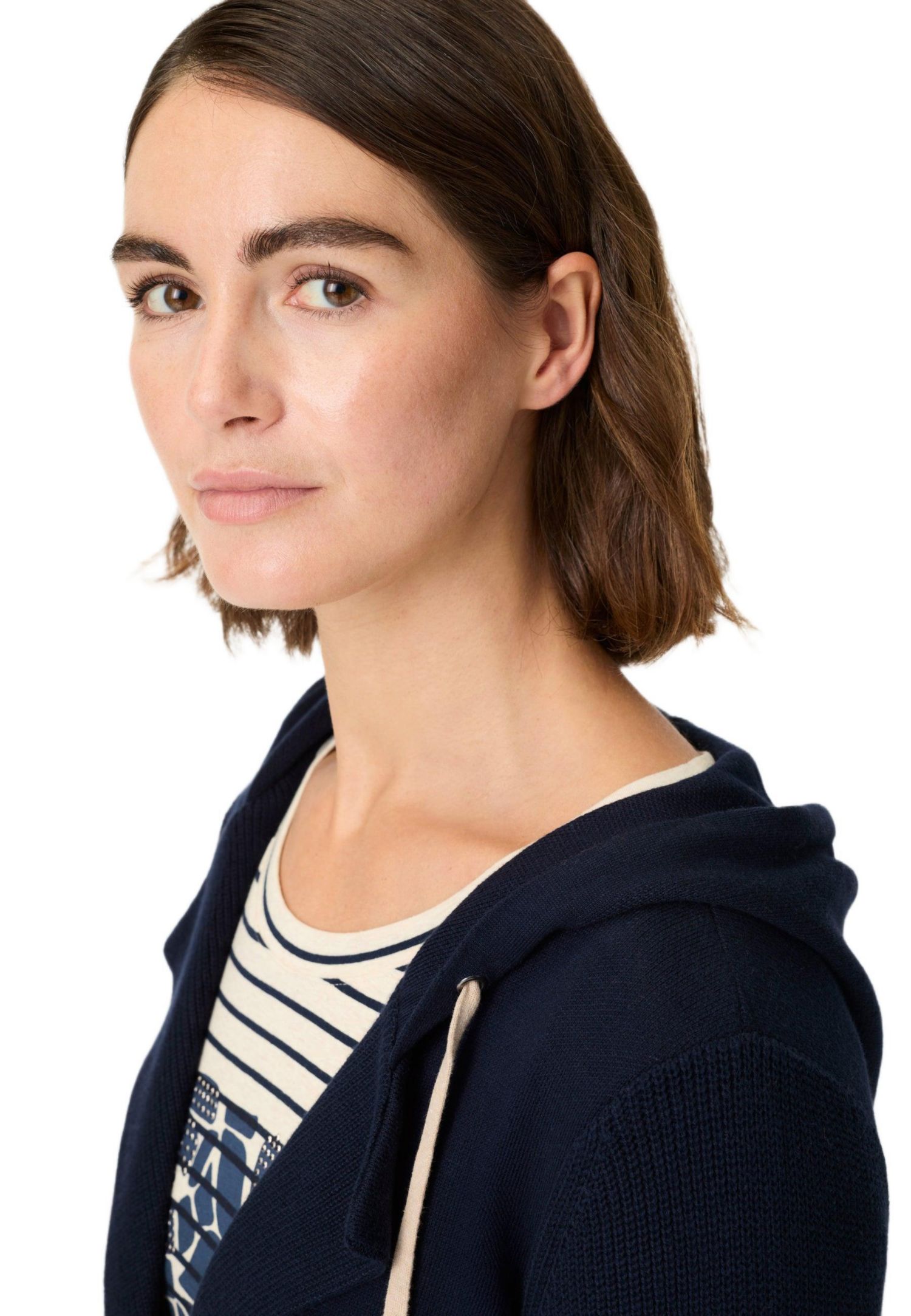 Women's Knit Hoodie Cardigan Sweater