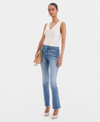 Women's High-Rise Mini Bootcut Jeans